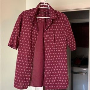 Men’s large short sleeve button down